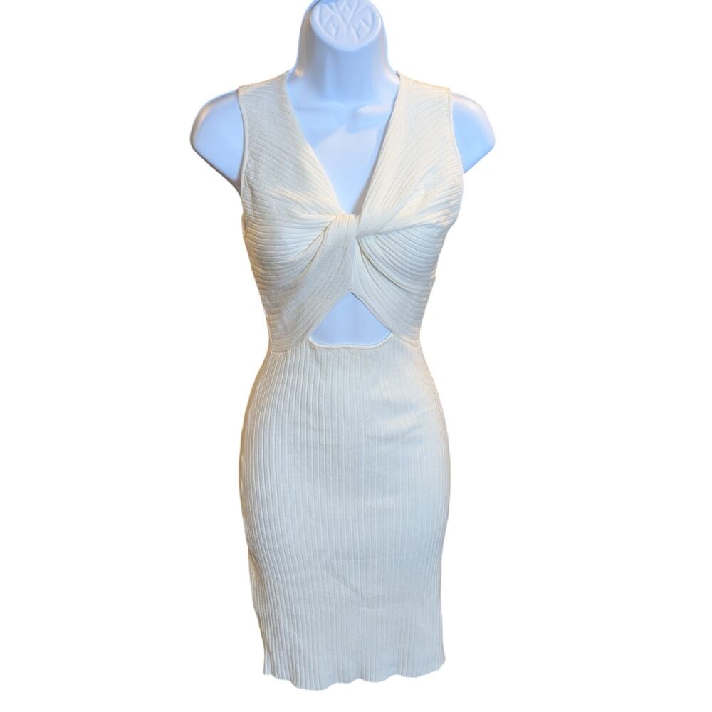 Vici Small Cream Cut Out Dress